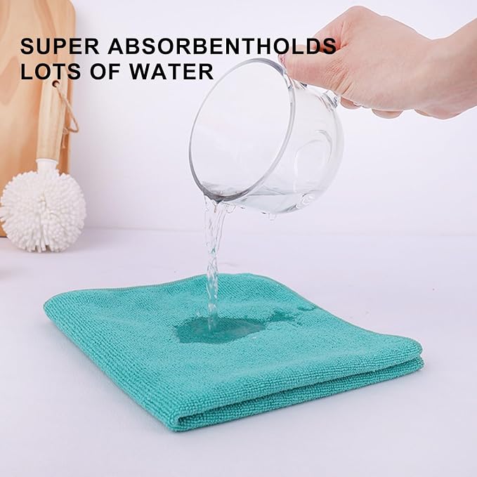 Tricol Clean Microfiber Cleaning Cloth, 12 Pack Ultra-Thick Cleaning Rags - Image 4