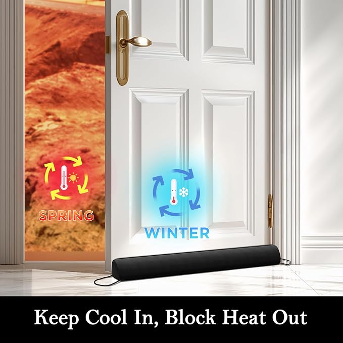 Sunolga 2-Pack 36" Door Draft Stopper Blocks Hot and Cold Air - Image 6