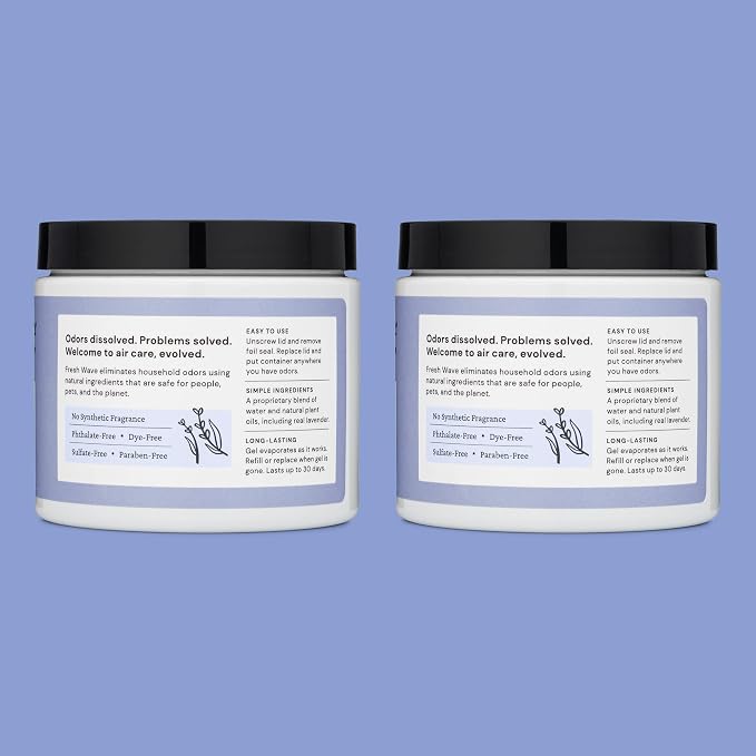 Fresh Wave Lavender Odor Removing Gel, 15 oz., Natural Plant-Based Odor - Image 8