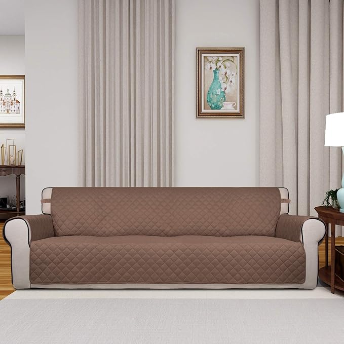 PureFit Reversible Quilted Sofa Cover, Water Resistant Slipcover Furniture - Image 2