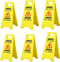 CERLMLAND wet floor signs 6 piece double-sided sign Widely used in various by CERLMLAND