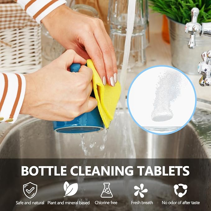 96Pack Water Bottle Cleaning Tablets, Bottle Bright Clean Stainless Steel - Image 7
