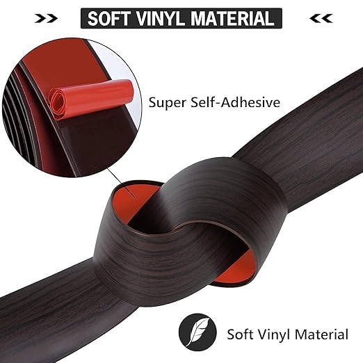 20Ft Floor Transition Strip Self Adhesive Vinyl Cover Floor Strip Flat Divider - Image 3