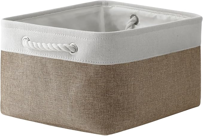 TheWarmHome Storage Basket for Organizing- 15.7x11.8x8.2 inch 1 Pack Fabric by TheWarmHome
