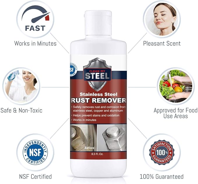 CLEAN MY STEEL – Stainless Steel Rust Stain Remover Kit - Image 5