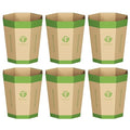 6-Pack Cardboard Trash Can – Foldable, Recyclable, Plastic-Free & Reusable by Unknown