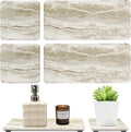 Set of 4 Drying Stone for Kitchen Counter Soap Tray Ceramic Bathroom Sink Trays by Deceram
