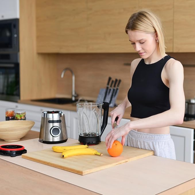 Food Grade Silicone Table Protector Mat 47x24 Inch, Heat Resistant Desk Pad - Image 2