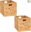Storage Cube 10.5 x 10.5in, Wicker Storage Baskets by M4DECOR
