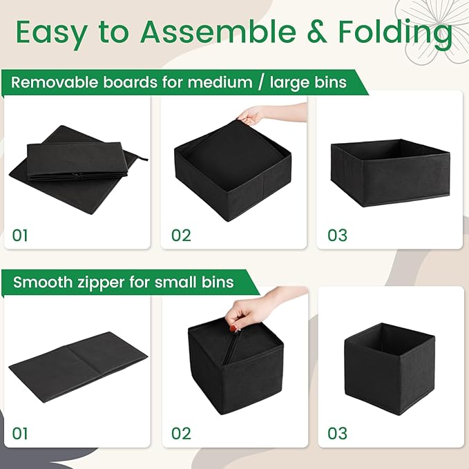 Criusia 16 Pack Underwear Drawer Organizer, Drawer Organizer Clothes, Foldable - Image 6