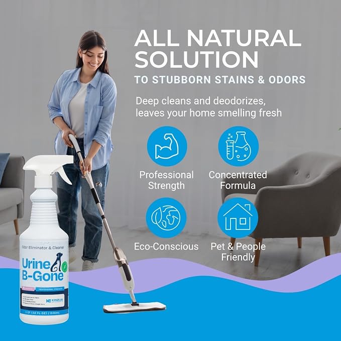 KINZUA ENVIRONMENTAL Urine B-Gone, Professional Enzyme Odor Eliminator & Pet - Image 4