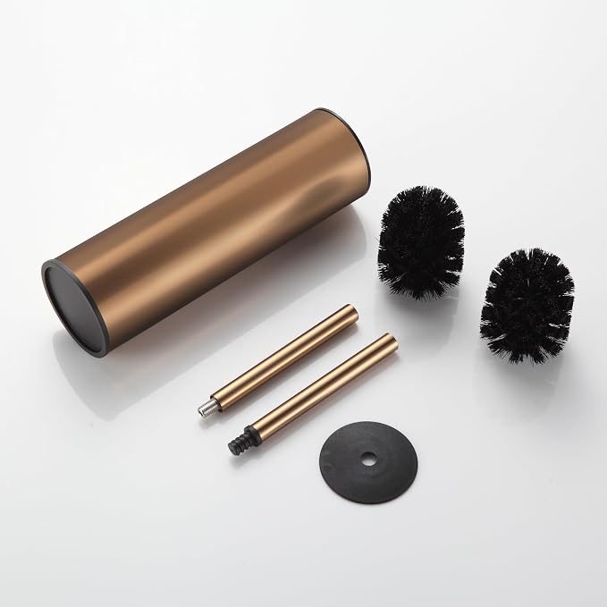 BGL Rose Gold Toilet Brush and Holder, Stainless Steel Toilet Brushes - Image 6