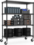 Industrial Metal 4 Tier Shelving by MEIGAOPLASTICANDMETALHKCOLIMITED