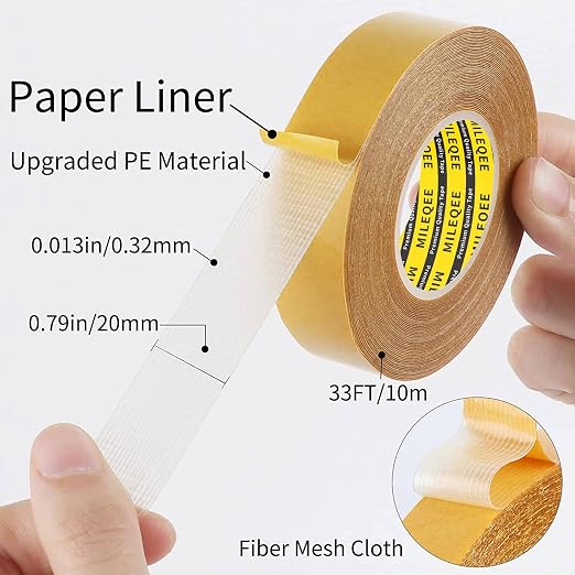 Double Sided Tape Heavy Duty, 0.79" x 33FT, Universal High Tack Strong Wall - Image 2