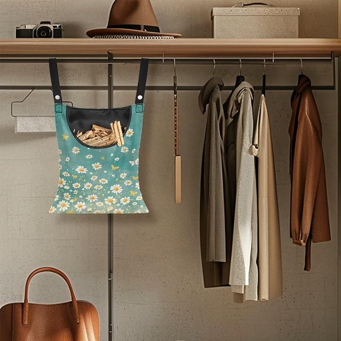 Clothespin Bag for Clothes Pin Holder for Outside and Clothes Line Pins - Image 4