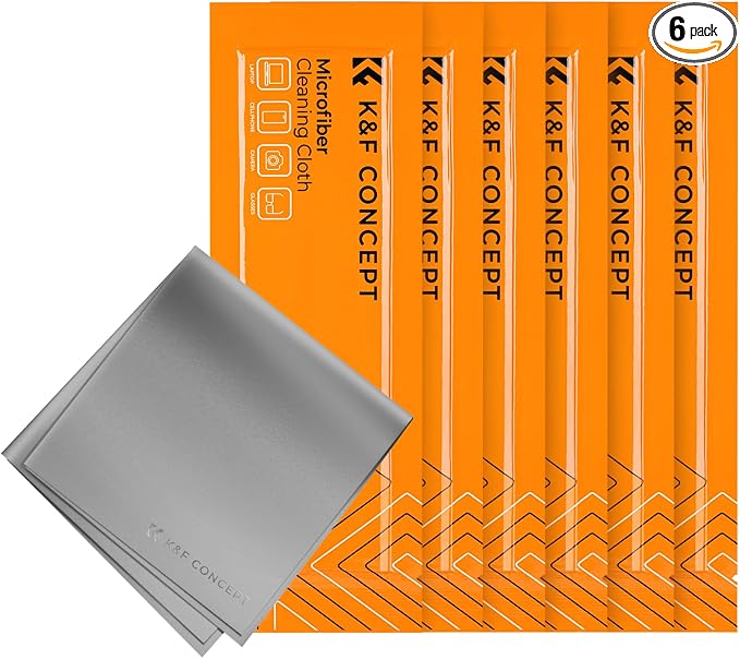 K&F Concept 6 Pack Microfiber Cleaning Cloths by KFCONCEPT