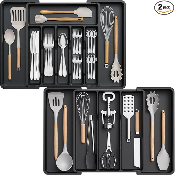 Lifewit Silverware Drawer Organizer and Utensil Organizer Set, Expandable by Lifewit