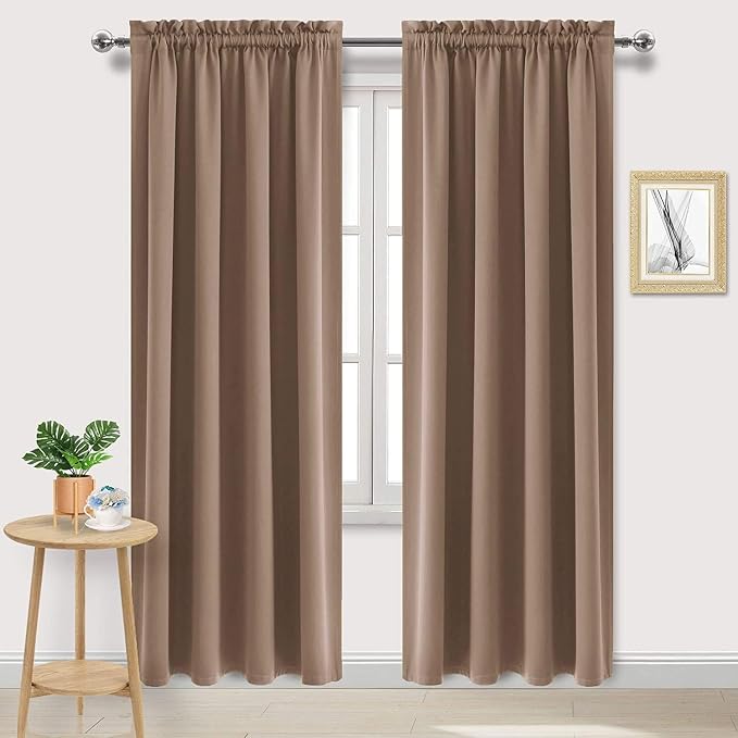 DWCN Blackout Curtains for Living Room Thermal Insulated, Energy Saving & Noise by DWCN