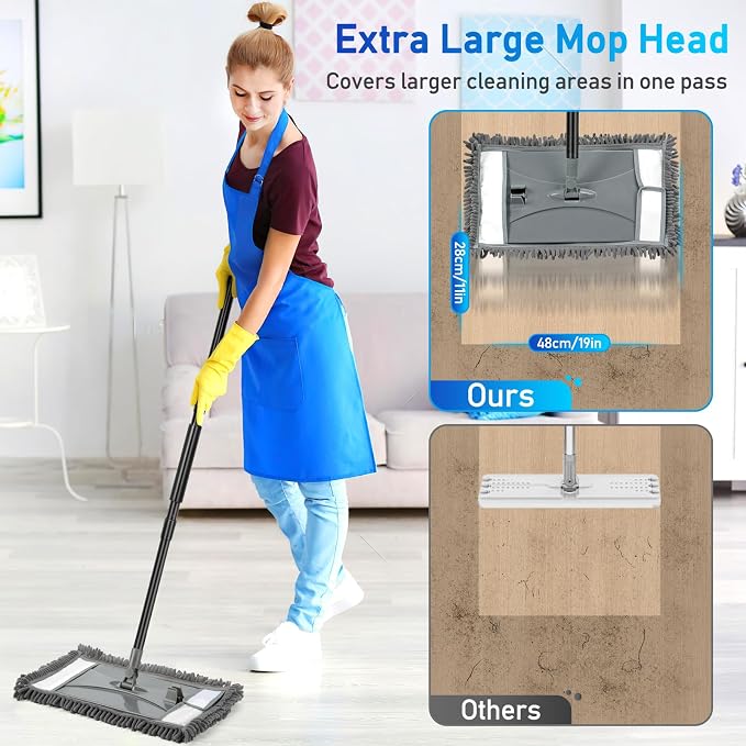 Wall Cleaner Mop with Long Handle, Wall Dust Cleaning Mop - Image 4