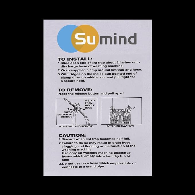 Sumind 30 Pack Nylon Lint Trap Washing Machine Lint Fabric Mesh Snare Washer - Image 5