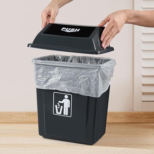 8 Gallon Plastic Kitchen Trash Can - Image 6