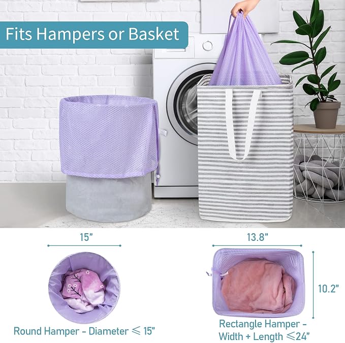 Polecasa Heavy Duty Diamond Large Mesh Laundry Bag - Image 6