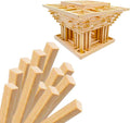 1/2 x 12 Inch 50 PCS Square Dowel Rods Wood Sticks Wooden Dowel Rods Unfinished by DTmasao