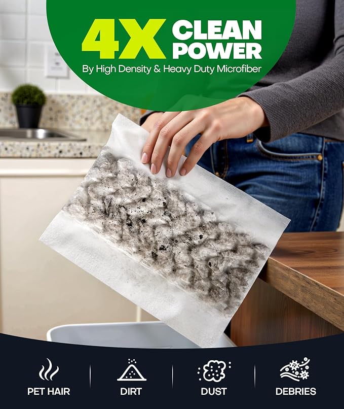 60 Count Heavy Duty Dry Sweeping Cloths Refills - Image 2