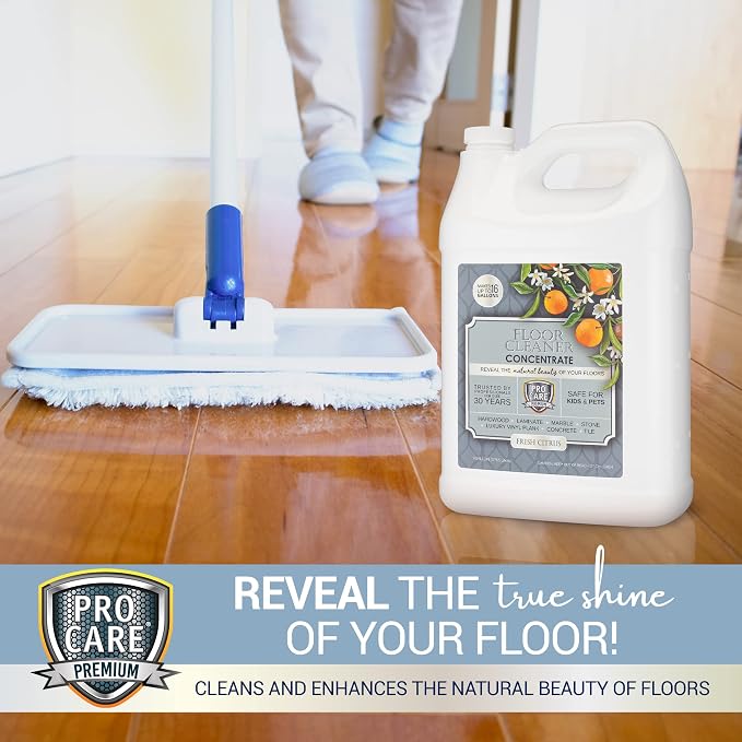ProCare Citrus Floor Cleaner Concentrate | Vinyl, Stone & Laminate Floor Cleaner - Image 6