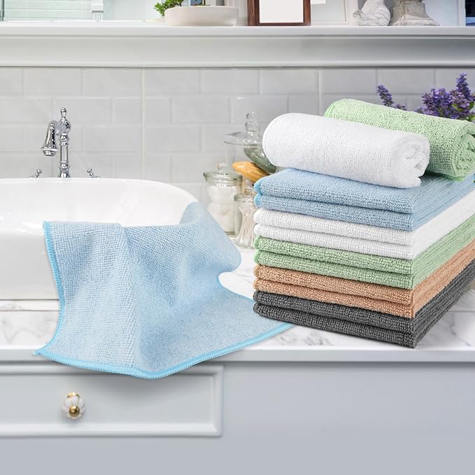 Orighty Washcloths Bulk Towels Set 50 Pack, Highly Absorbent and Soft Feel - Image 6