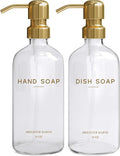 Luxury Glass Soap Dispenser Set by Brighter Barns by BrighterBarns