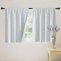 RYB HOME White Short Blackout for Small Window 45 inches Length, Thermal by RYBHOME