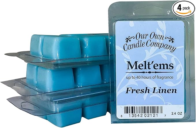 Our Own Candle Company Premium Wax Melt, Fresh Linen, 6 Cubes, 2.4 oz by OurOwnCandleCompanycandles