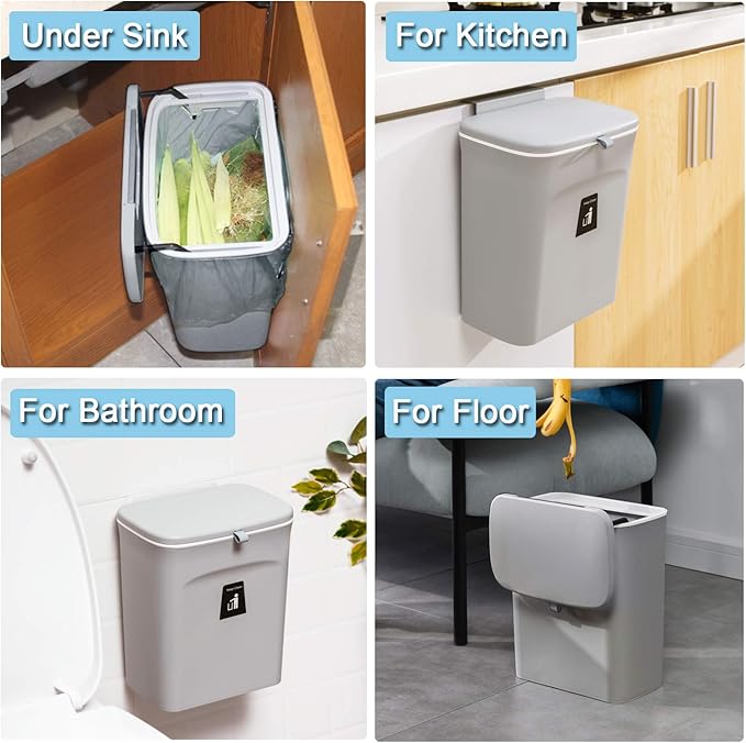 Tiyafuro 2.4 Gallon Kitchen Compost Bin - Image 6