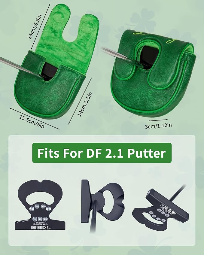 Golf Headcovers Golf Club Head Covers Four Leaf Clover Good Luck Charm - Image 5