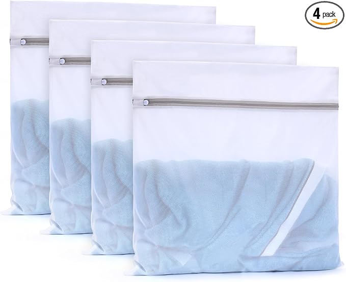 Muchfun 4Pcs Durable Fine Mesh Laundry Bags by Muchfun