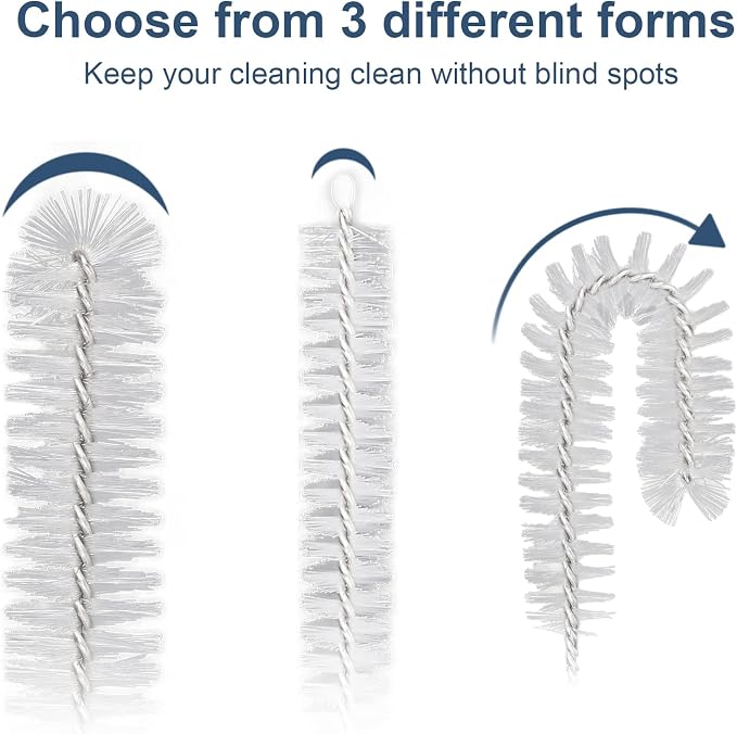 Straw Cleaner Brushes Sets, 12 Pieces 8.2 Inch Botthle Cleaning Brush and Nylon - Image 6
