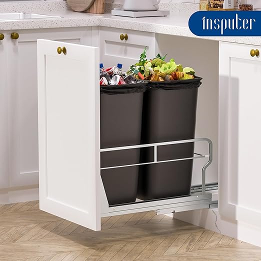 Insputer Dual Pull Out Trash Can Under Cabinet - Image 9