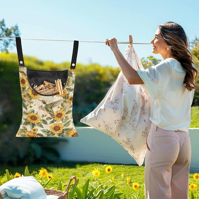 Hummingbird Laundry Clothespin Bag Clothespin Storage Hanger Bag - Image 2