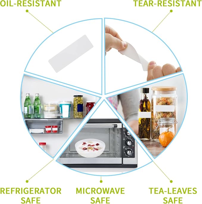 Removable Freezer Labels Stickers, 1 x 3 Inch Blank Removable Freezer Labels - Image 2