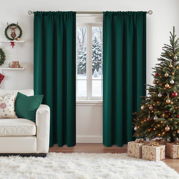 BGment Emerald Green Blackout Curtains 84 Inches Length - Image 4