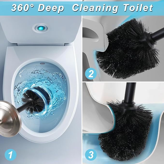 Stainless Steel 304 Toilet Brush and Holder, Toilet Bowl Brush - Image 2