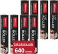 Large Lint Roller Refill 640 Sheets Value Set, Extra Sticky, Easy Tear by UPRefine