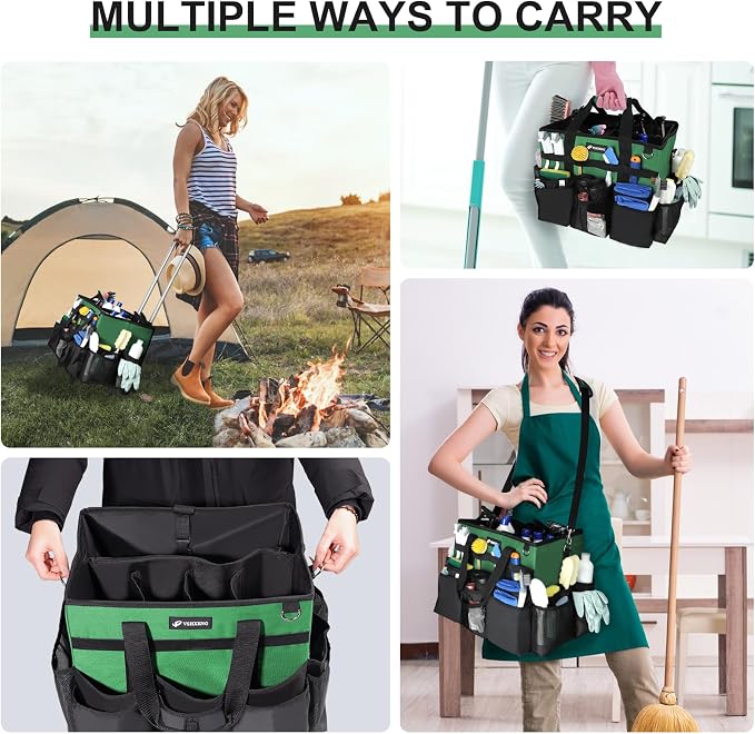 Large Rolling Cleaning Caddy Bag - Image 6