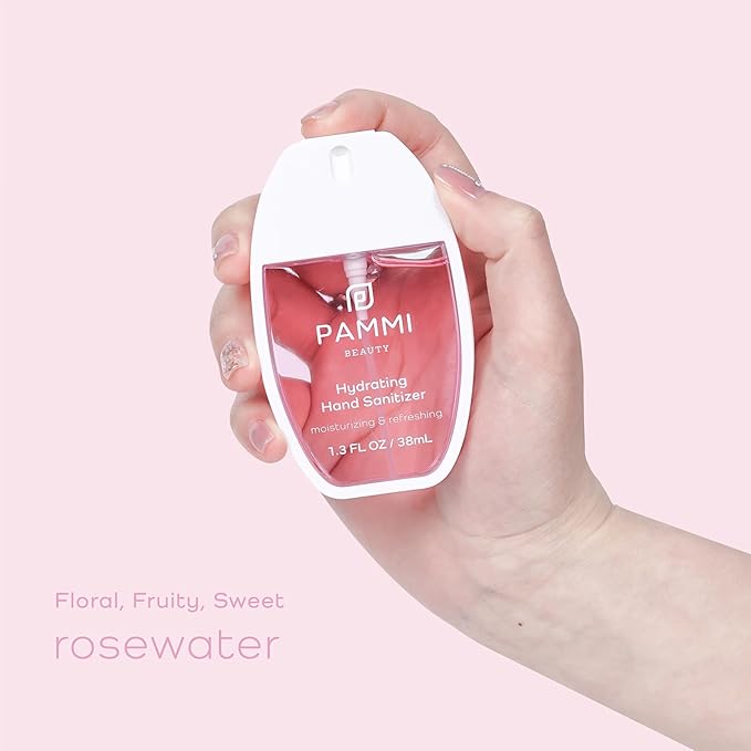 PAMMI Power Mist Hydrating Hand Sanitizer Spray, Portable Travel Size Pocket - Image 5