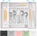 Extra Large Expandable Silverware Organizer, BPA-Free Food-Safe Cutlery by Unknown