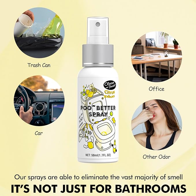 Clean-n-Fresh Toilet Spray 8.5 Fl Oz, Travel Size Variety 5 Pack - Image 3