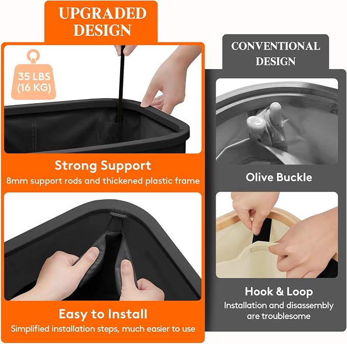 Lifewit 75L Slim Laundry Basket - Image 5