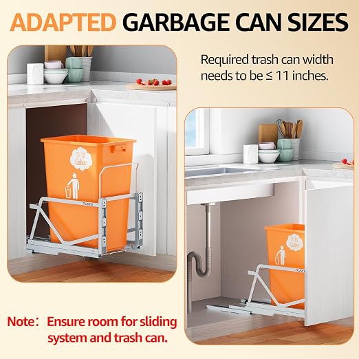 Pull Out Trash Can Under Cabinet Kit - Image 4