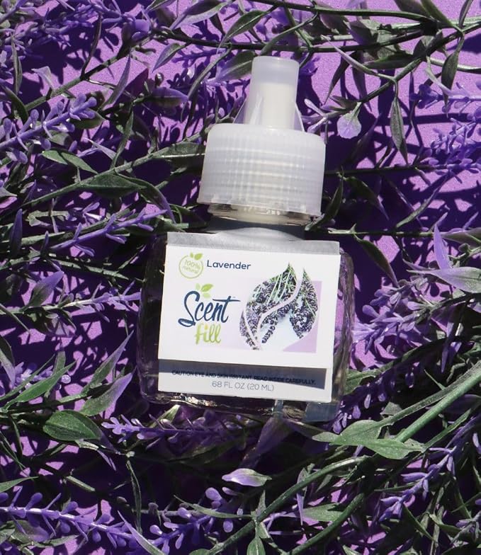 Scent Fill 100% Natural Lavender Plug in Air Freshener, Scented Oil Refills - Image 3